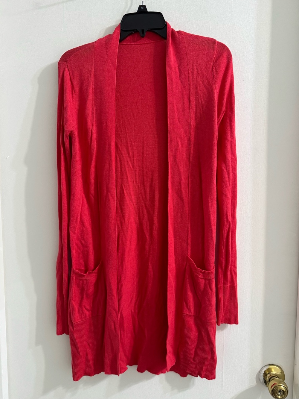 Women’s Open-Front Hot Pink Cardigan Sweater | Size S/M